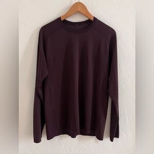 Lululemon Swiftly Tech Performance Long Sleeve Shirt Men's Size Large Dark Adobe